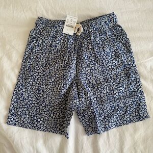 J. Crew Blue and White Floral Kids Shorts